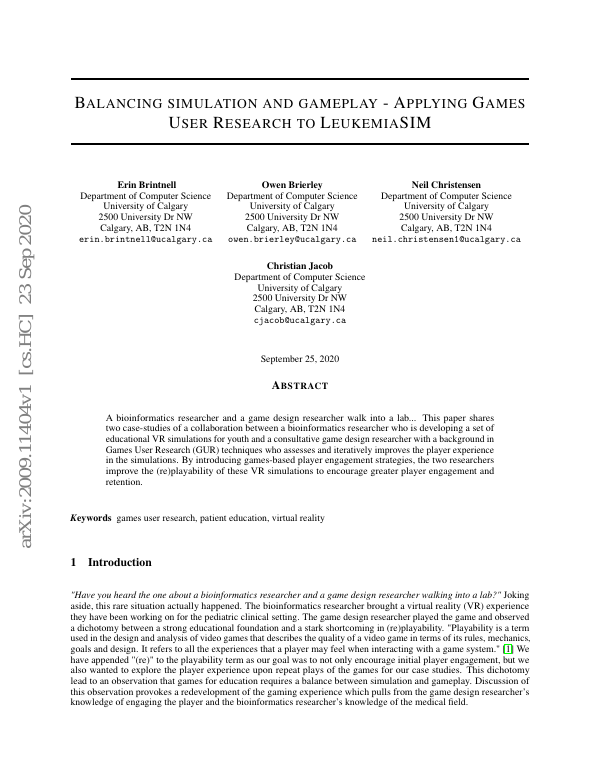 First page of the preprint