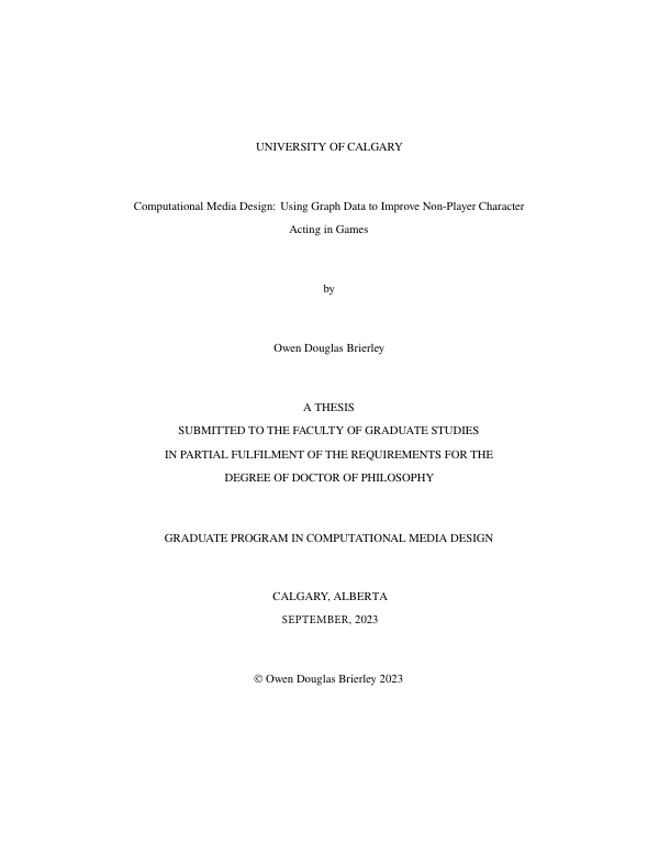 Thesis title page